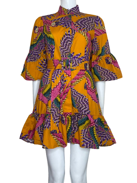 Vestido Farm Macaw Amarillo-Talla S