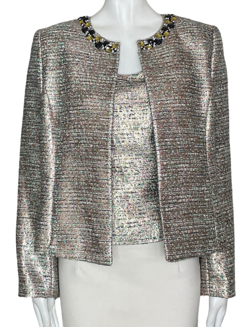 Blazer Tahari Blusa+Blazer Rosado- Talla 10
