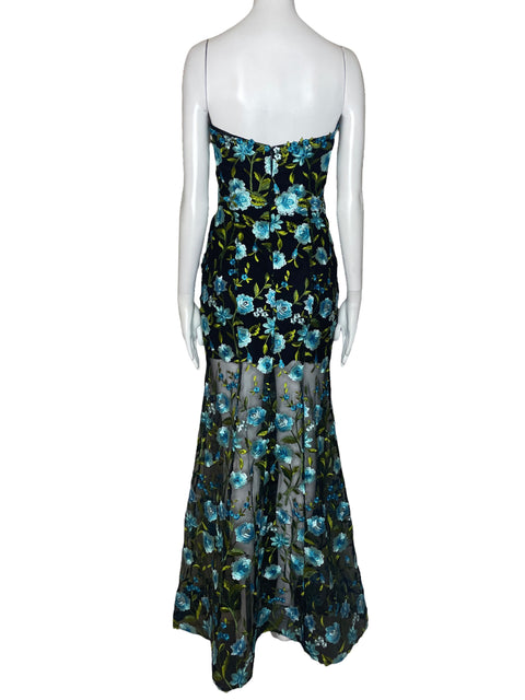 Vestido Tesoro TPS Bordado Floral Negro-Talla S