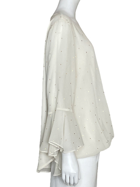 Blusa Vince Camuto Blanco-Talla L