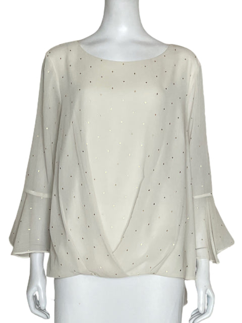 Blusa Vince Camuto Blanco-Talla L