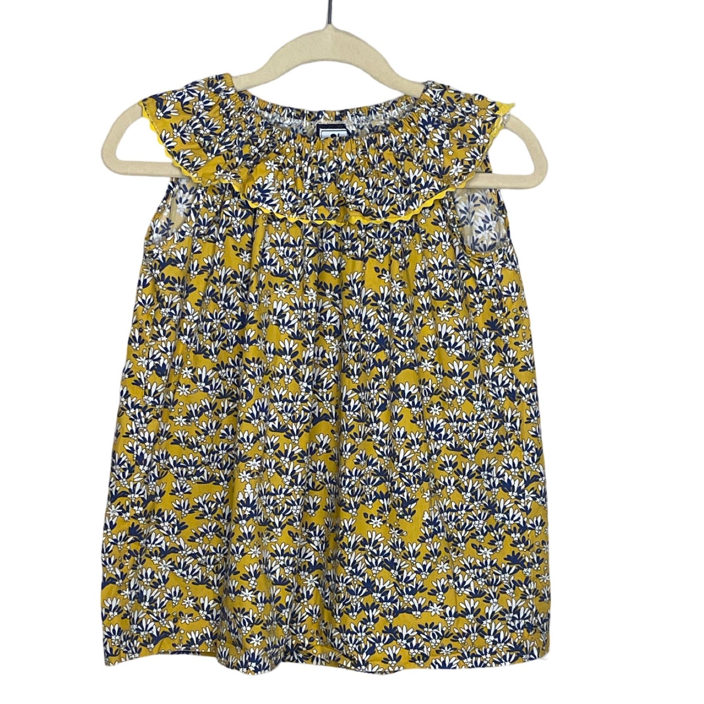 Vestido Busy Bees Flores Amarillo-Talla 3