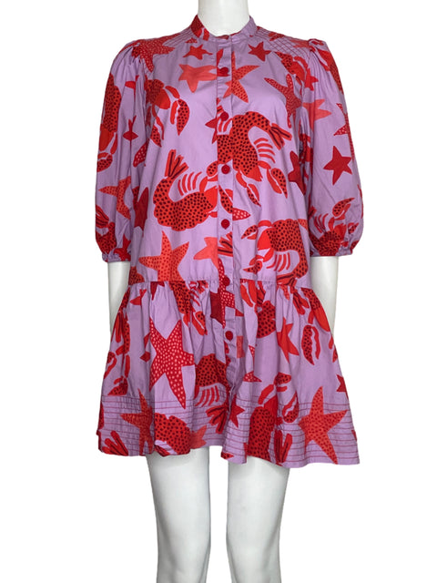 Vestido Farm Lobster Sky Rosado-Talla S