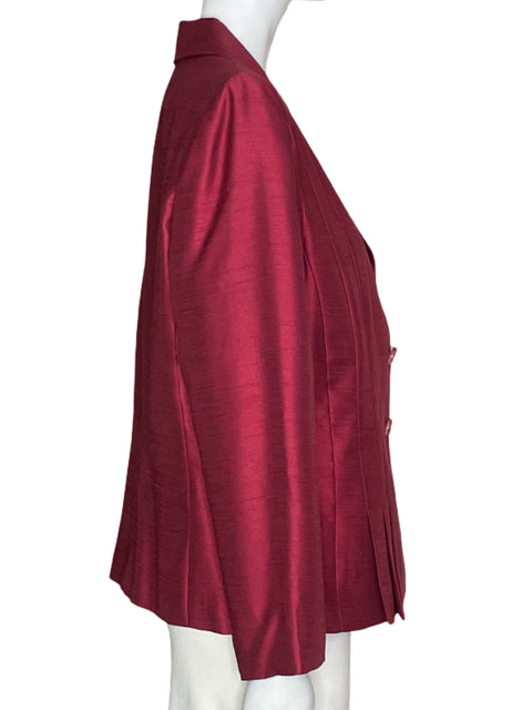 Blazer Lesuit Plizado Rojo- Talla 10