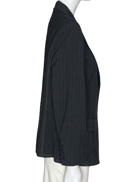 Blazer Anne Klein Rayas Negro- Talla 10