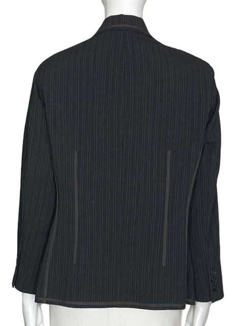 Blazer Anne Klein Rayas Negro- Talla 10