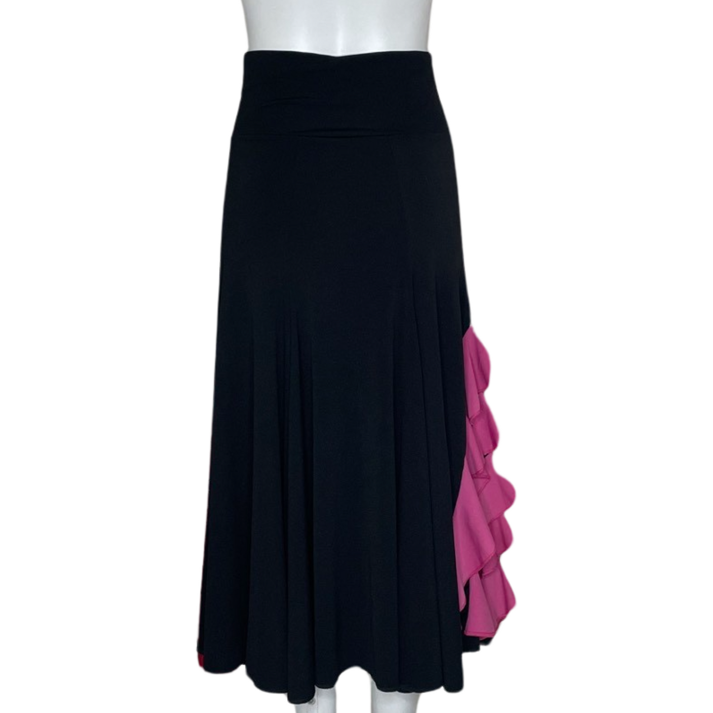 Falda Tesoros TPS Flecos Negro-Talla 12