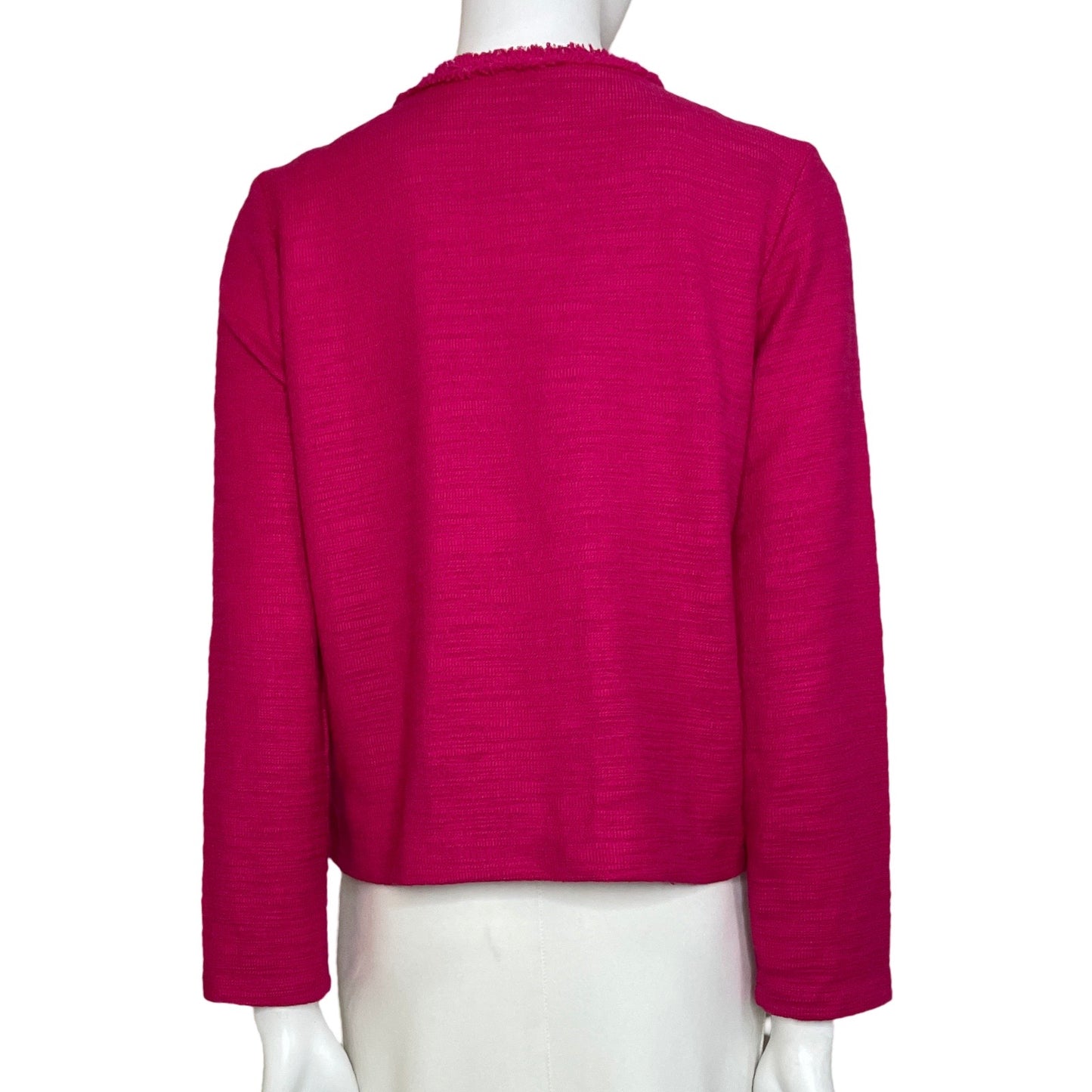 Abrigo Sfera Collection Tweed Bolsillos Rosado-Talla
 M