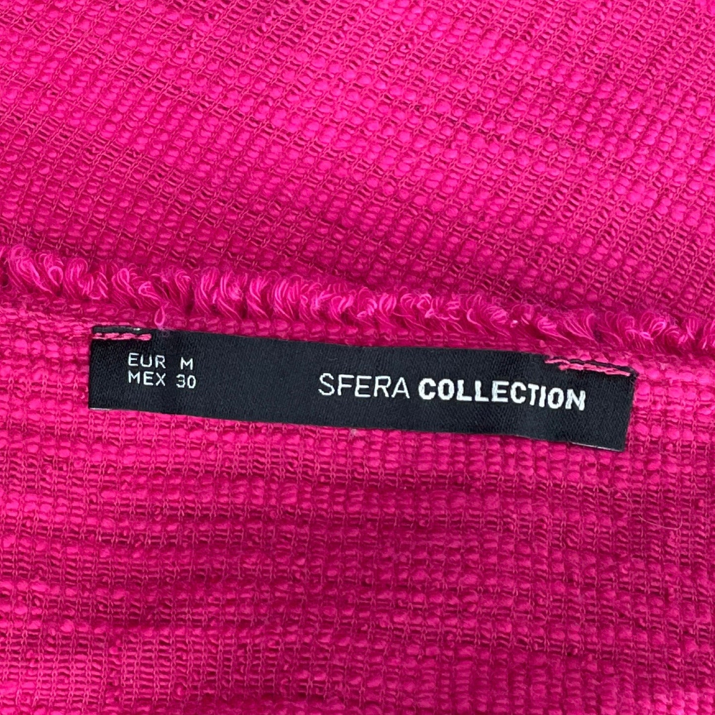 Abrigo Sfera Collection Tweed Bolsillos Rosado-Talla
 M