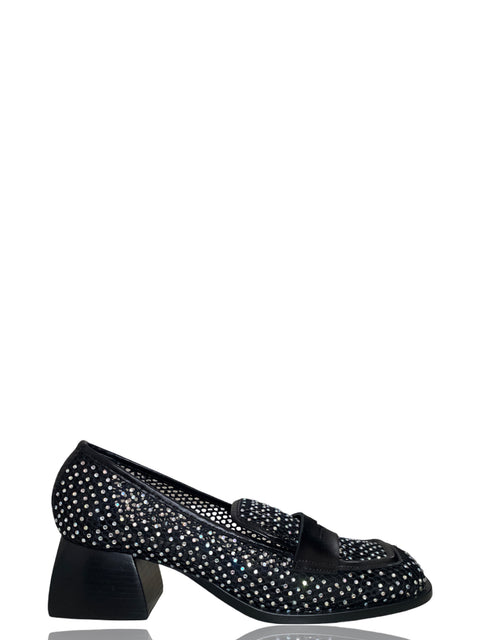Calzado Nodaleto Mocasín Tacón Negro-Talla 38