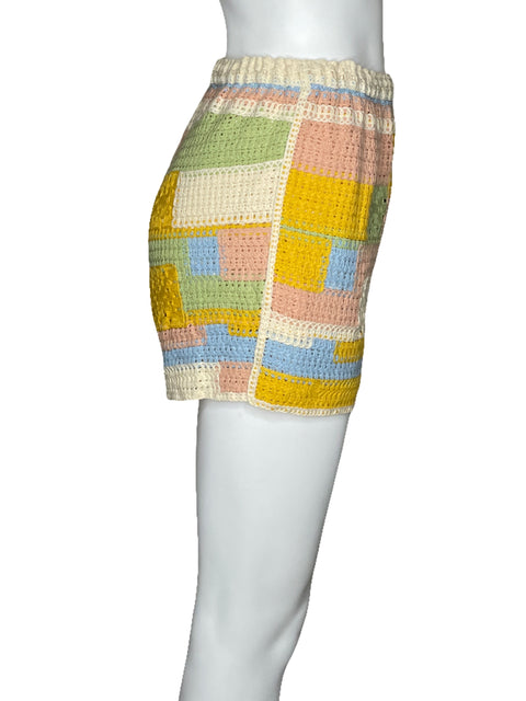 Short New In Crochet Beige-Talla S/M