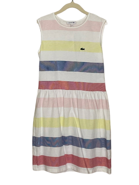 Vestido Lacoste Multicolor Blanco-Talla 12