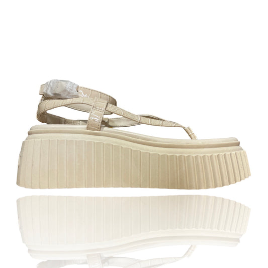 Calzado Circus Plataforma Correa Tobillo 
Beige-Talla 8