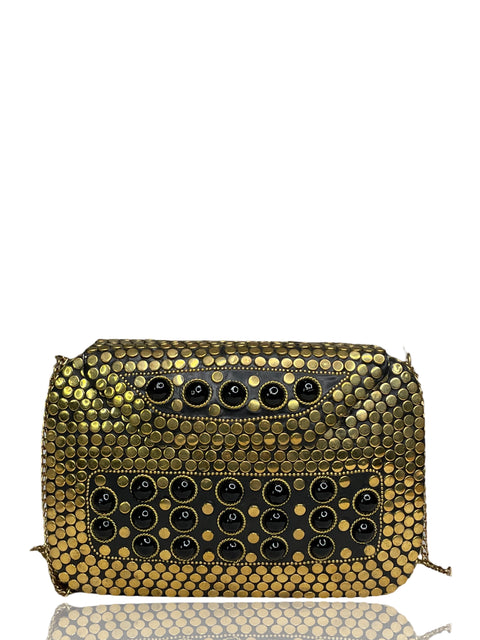 Bolso Sfera Metálico Dorado-Talla U