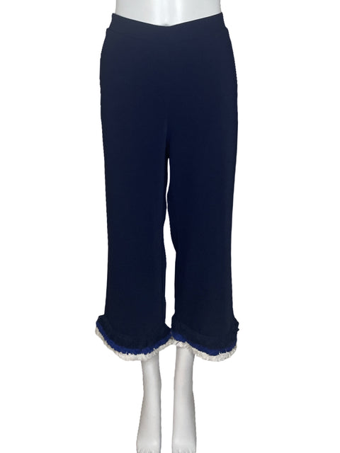 Pantalón Sugar+Lips Flecos Recto Azul-Talla M