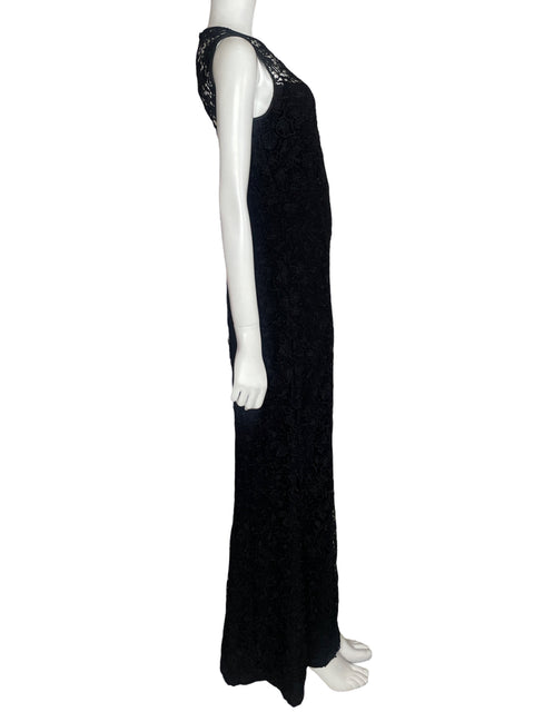 Vestido Ralph Lauren Maxi Encajee Negro-Talla 4