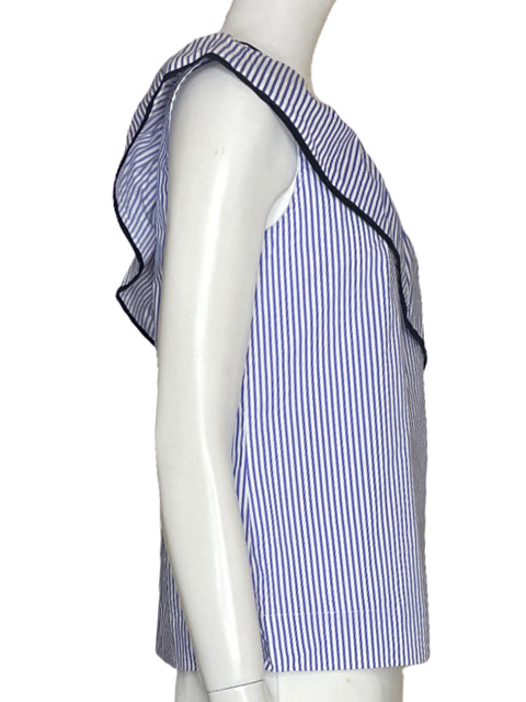 Blusa J.Crew Vuelos Azul-Talla 4