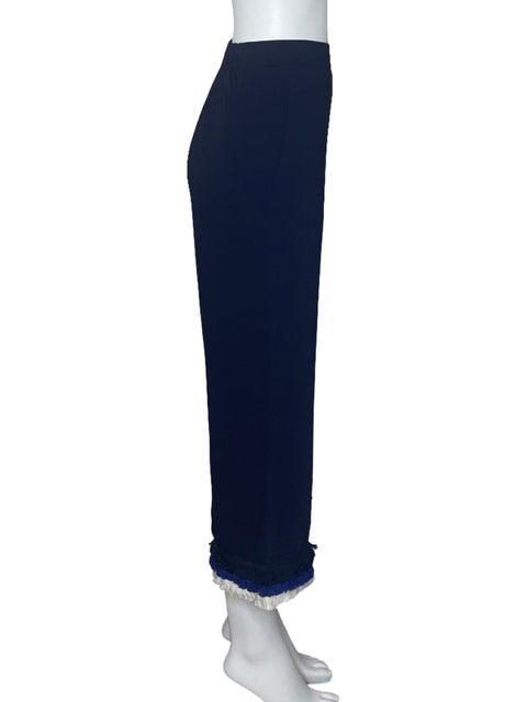 Pantalón Sugar+Lips Flecos Recto Azul-Talla M