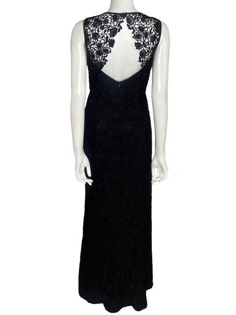 Vestido Ralph Lauren Maxi Encajee Negro-Talla 4
