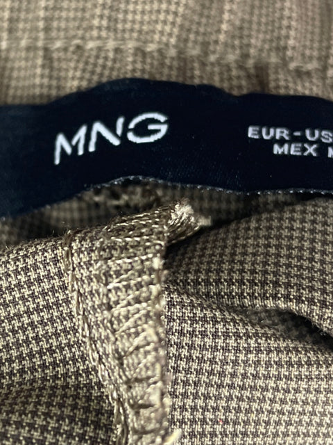 Pantalón MNG Casual Bolsillos Marrón- Talla M