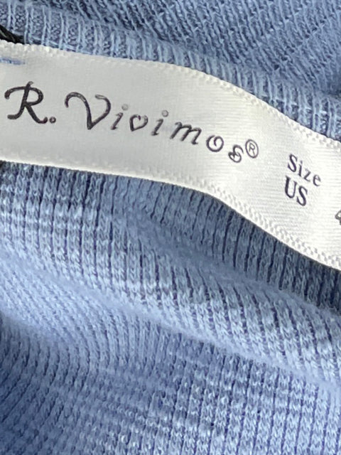 Vestido R. Vivimos Lazo Mini Azul-Talla S