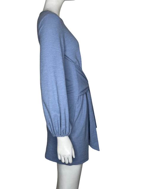 Vestido R. Vivimos Lazo Mini Azul-Talla S