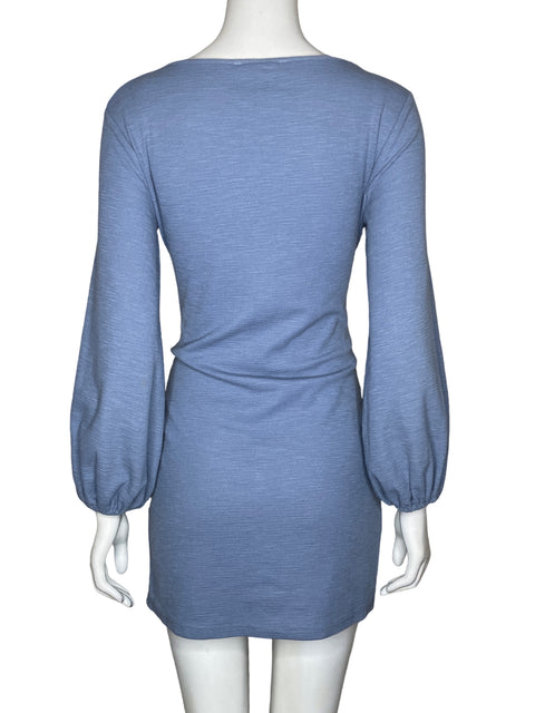 Vestido R. Vivimos Lazo Mini Azul-Talla S