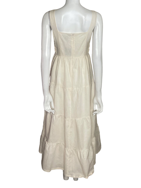 Vestido Paige Ophelia Midi Beige-Talla 4