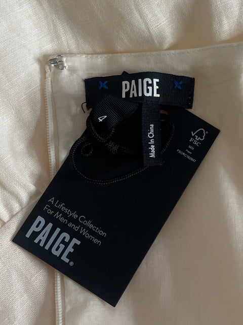 Vestido Paige Ophelia Midi Beige-Talla 4