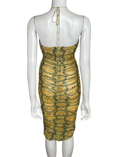 Vestido Alexis Halter Ziano Amarillo-Talla S