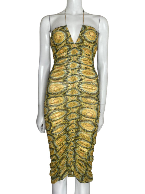 Vestido Alexis Halter Ziano Amarillo-Talla S