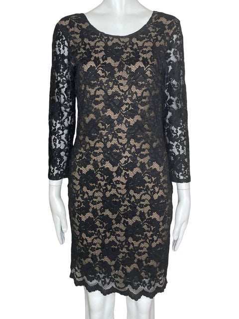 Vestido Rory Beca Tejido Negro-Talla M