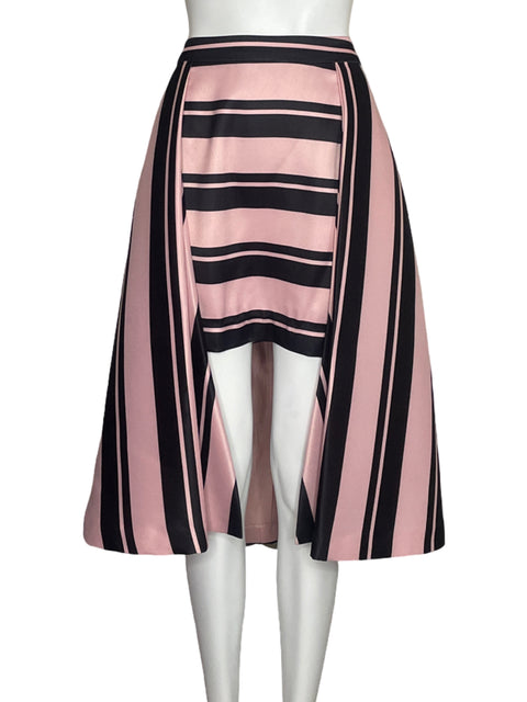 Falda Halston Heritage Estructurada Rosado-Talla 8