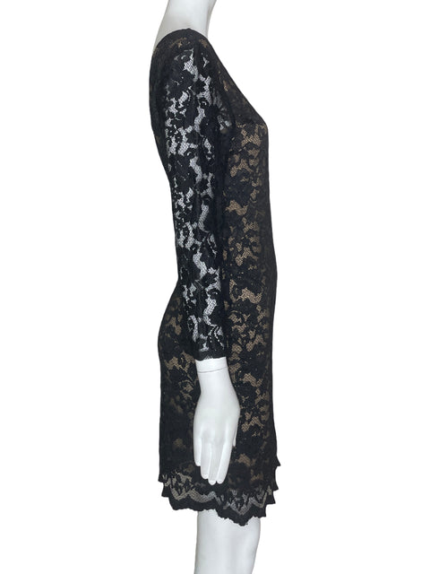 Vestido Rory Beca Tejido Negro-Talla M