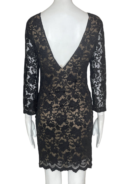 Vestido Rory Beca Tejido Negro-Talla M