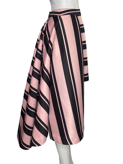 Falda Halston Heritage Estructurada Rosado-Talla 8