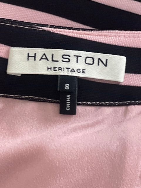 Falda Halston Heritage Estructurada Rosado-Talla 8
