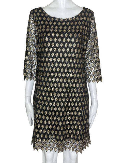 Vestido Gracia Lentejuelas Dorado- Talla L