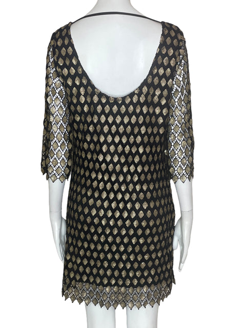 Vestido Gracia Lentejuelas Dorado- Talla L