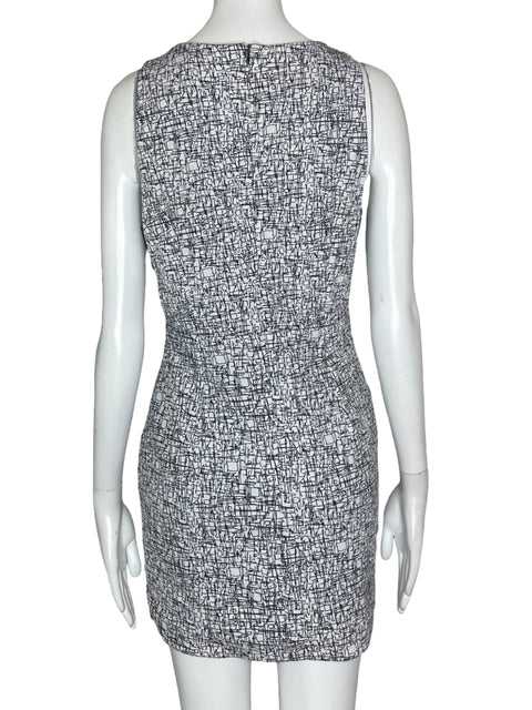 Vestido Line & Dot Estampado Negro- Talla M