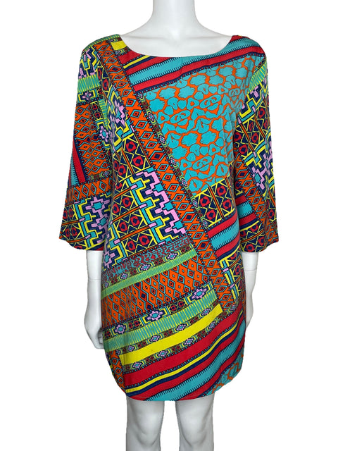 Vestido Ark & Co Mini Estampado Rojo-Talla L