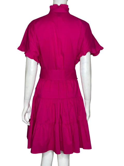 Vestido Ralph Lauren Vuelos Camisero Fucsia -Talla12