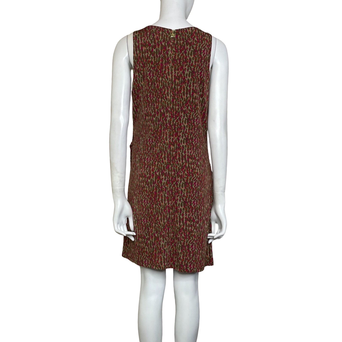 Vestido Michael Kors Sin Mangas Fruncido Beige-
Talla L