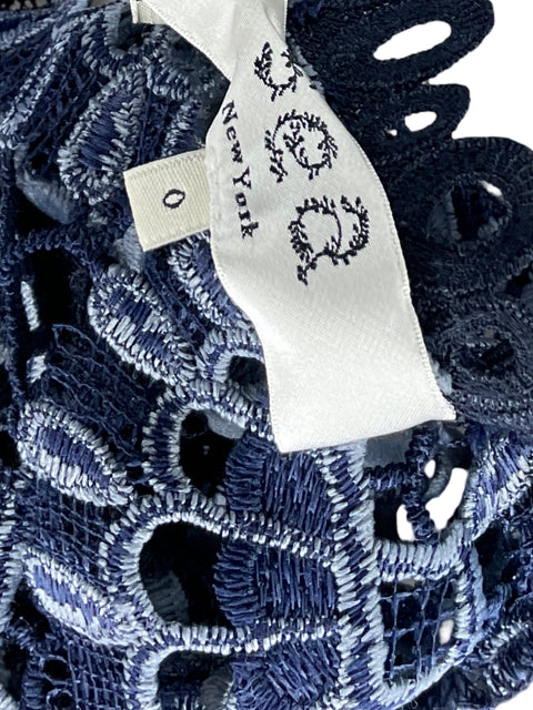 Vestido SEA Encajes Azul-Talla 0