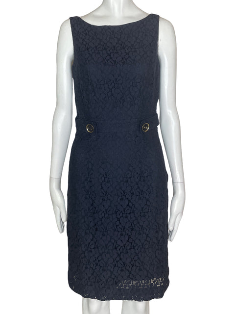 Vestido Beth Bowley Sin Mangas Azul- Talla 4