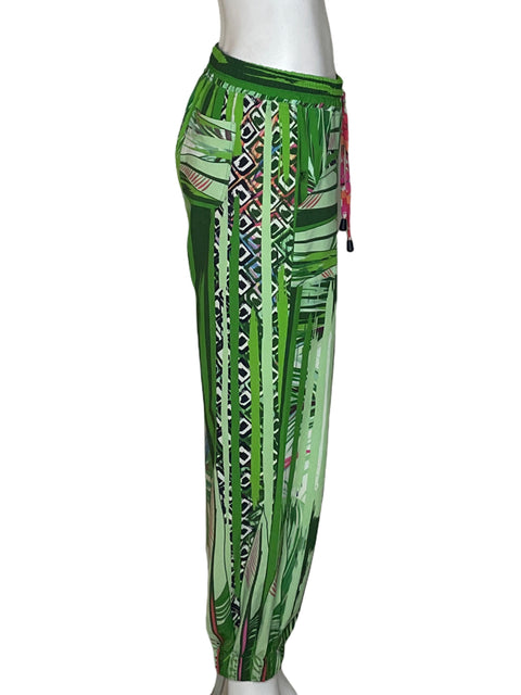 Pantalón Guayaberi Estampado Verde - Talla S