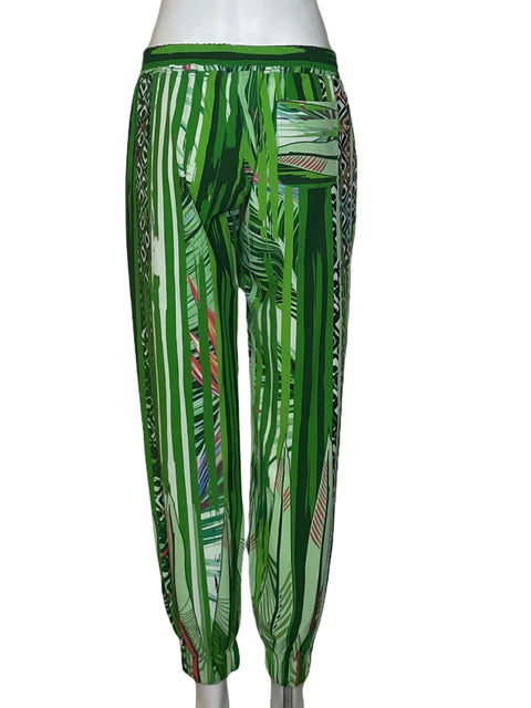 Pantalón Guayaberi Estampado Verde - Talla S
