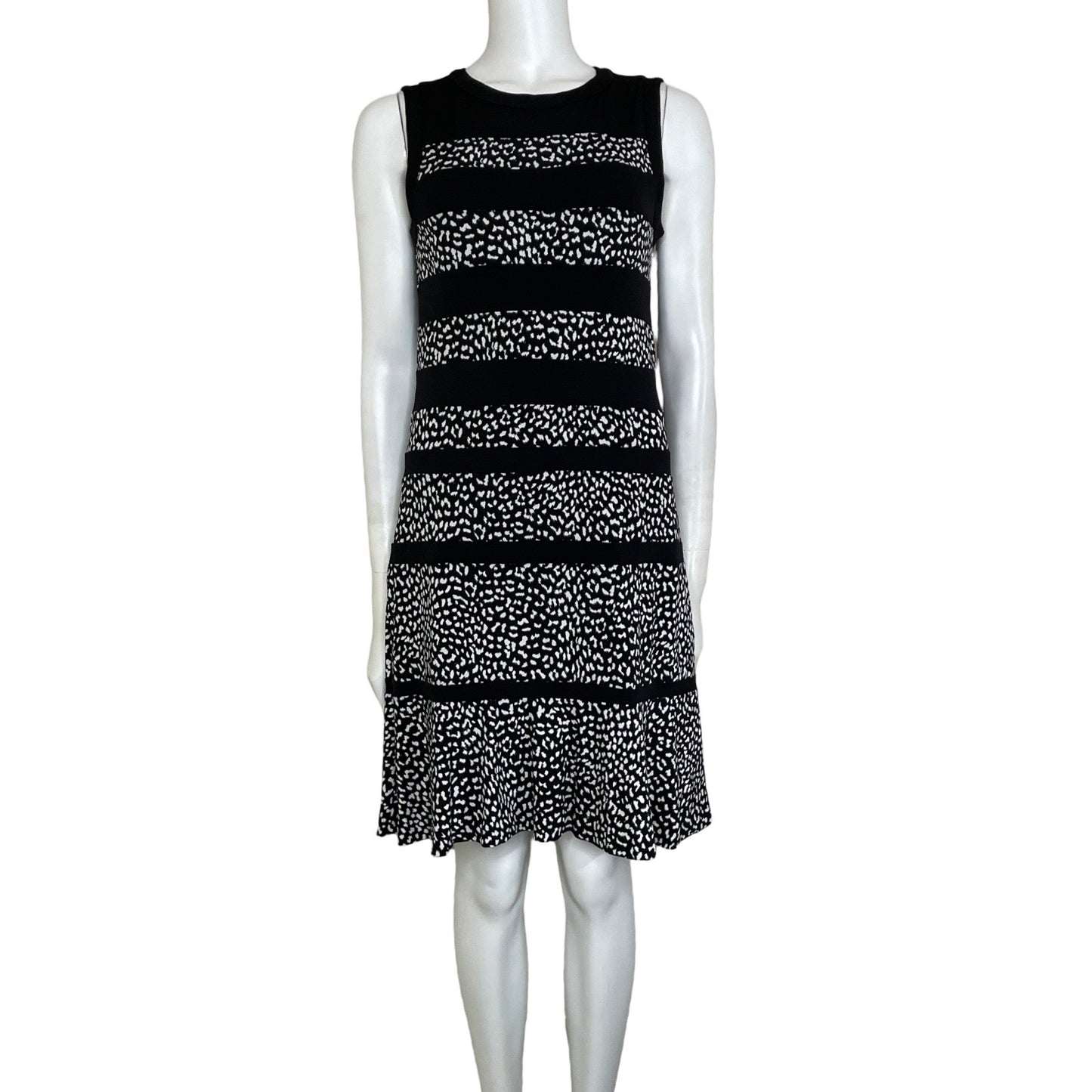 Vestido Michael Kors Sin Mangas Rayas Negro-Talla
 S