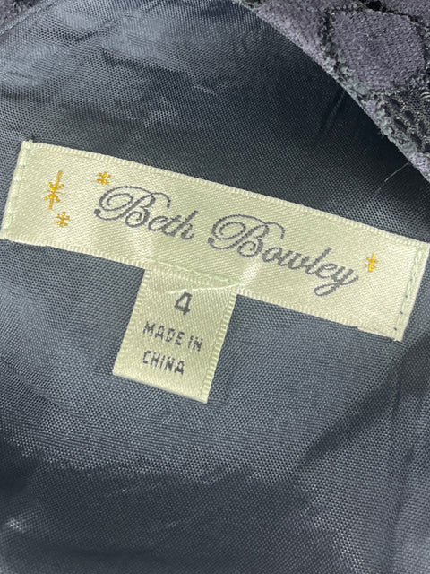 Vestido Beth Bowley Sin Mangas Azul- Talla 4