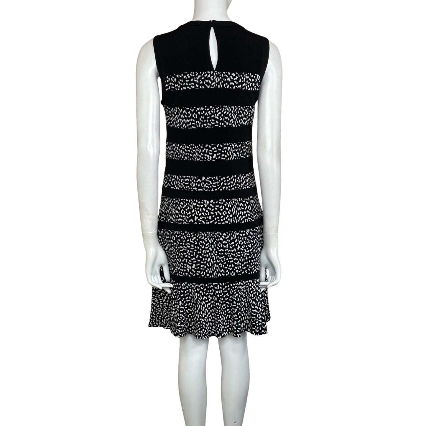 Vestido Michael Kors Sin Mangas Rayas Negro-Talla
 S